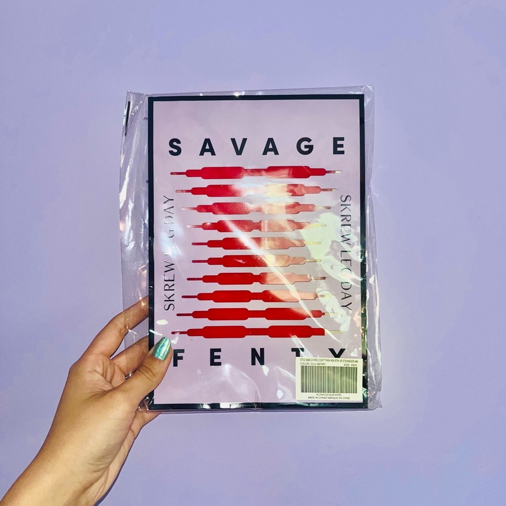 Savage x Fenty Divorce Court Thigh High Stockings